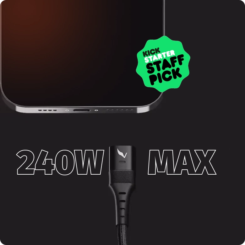 Volta Max 240W - 6-in-1 Magnetic Charging USB-C Cable